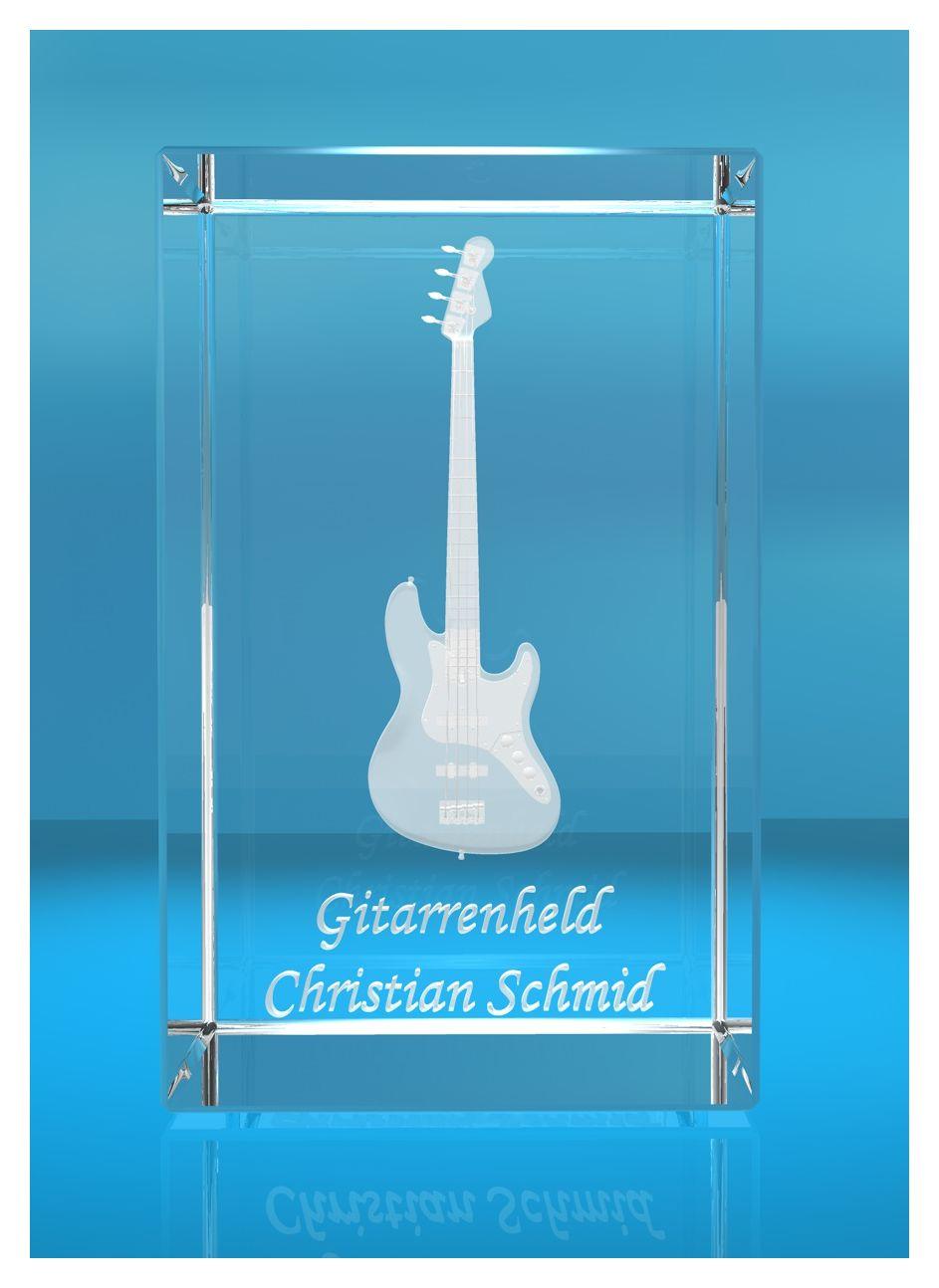 3D Glasquader | Gitarre No. 2 mit Wunschnamen | Geschenk für Gitarrist, Bassist | Musiker | Bandmitglied | E-Gitarre | Bassgitarre 3D Glasquader | Gitarre No. 2 mit Wunschnamen | Geschenk für Gitarrist, Bassist | Musiker | Bandmitglied | E-Gitarre | Bassgitarre