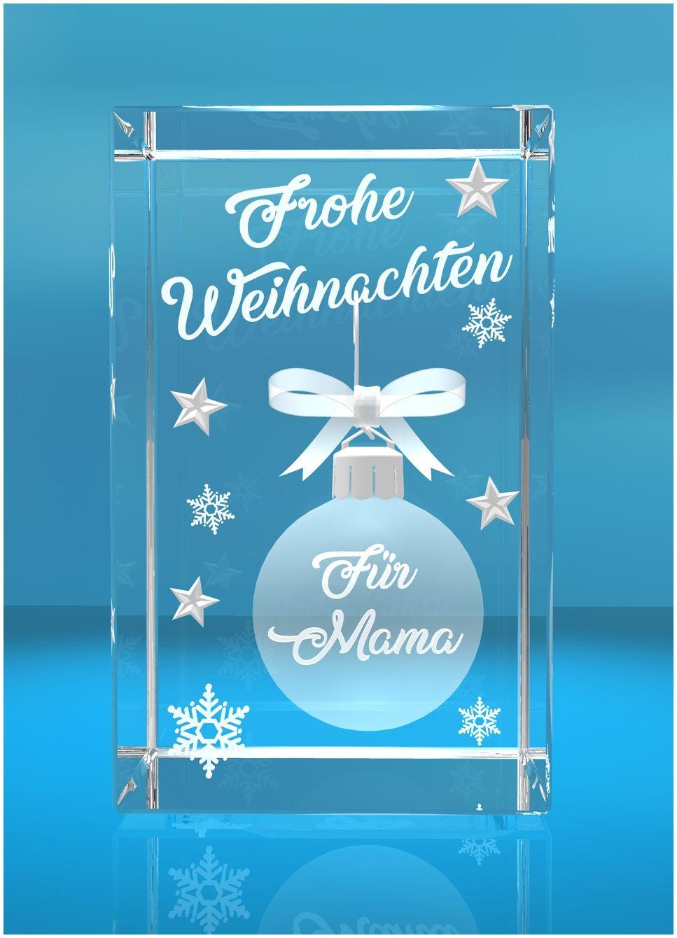 VIP-LASER 3D Weihnachtskugel Frohe Weihnachten - Motiv: für Mama VIP-LASER 3D Weihnachtskugel Frohe Weihnachten - Motiv: für Mama