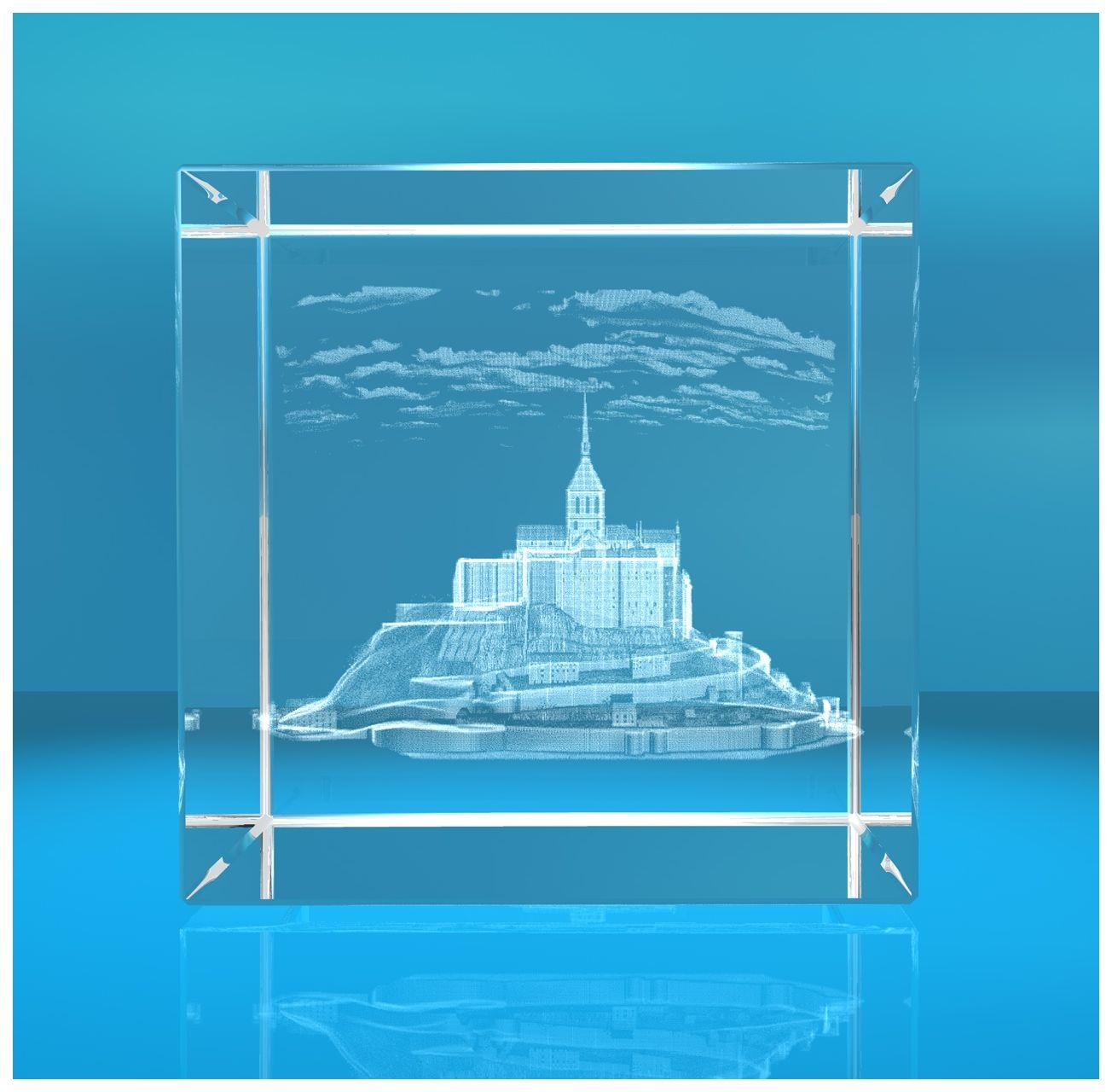 3D Glaswürfel I Mont Saint Michel in der Normandie 3D Glaswürfel I Mont Saint Michel in der Normandie