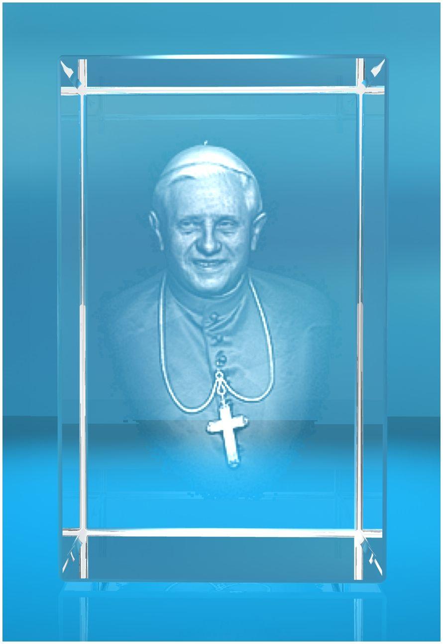 3D Glasquader Motiv: Papst Benedikt XVI. Joseph Ratzinger 3D Glasquader Motiv: Papst Benedikt XVI. Joseph Ratzinger