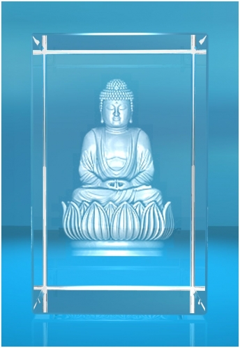 3D Glasquader   Motiv: 3D Buddha