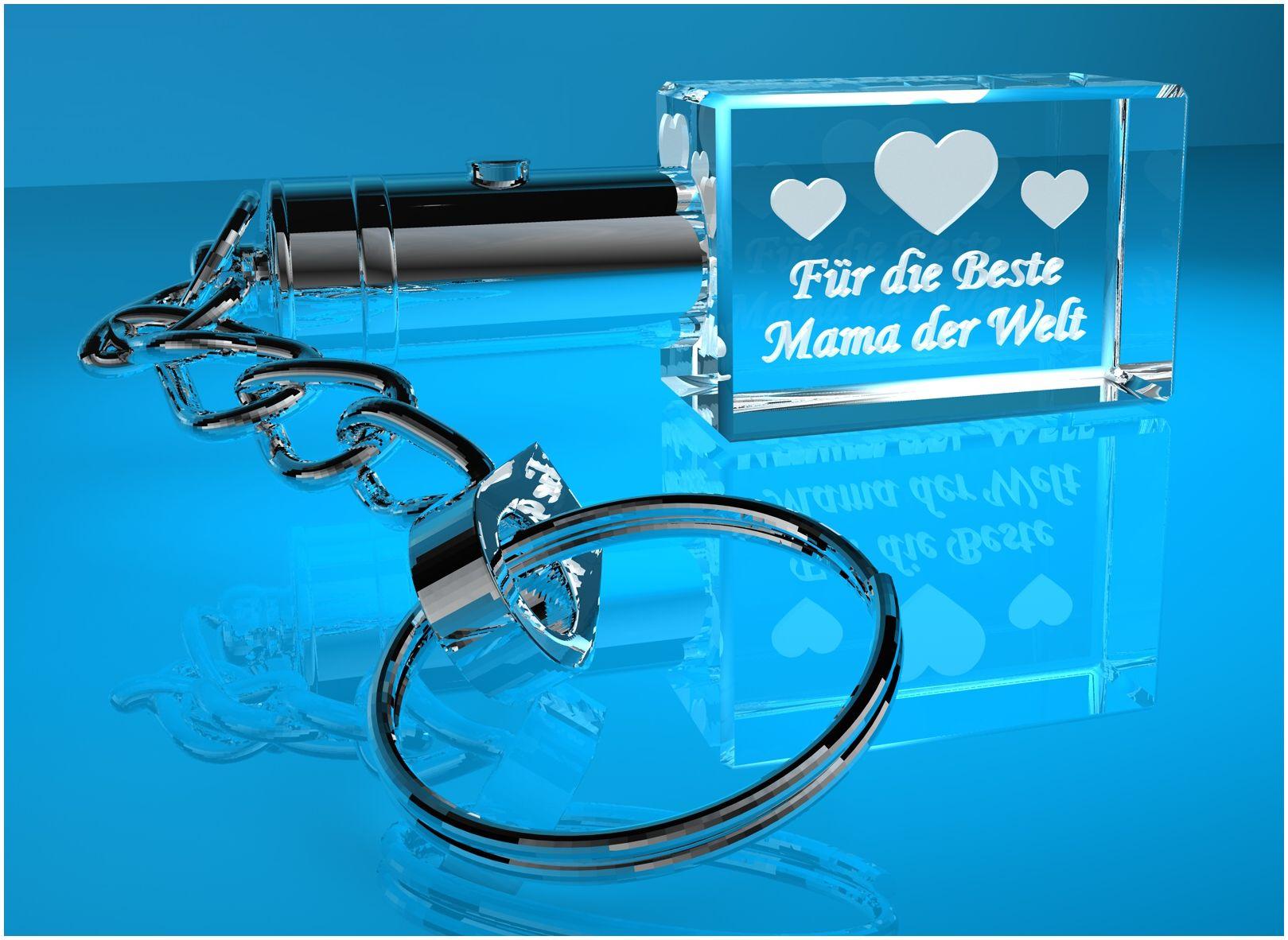 3D Schlüsselanhänger   Beste Mama der Welt   M0010