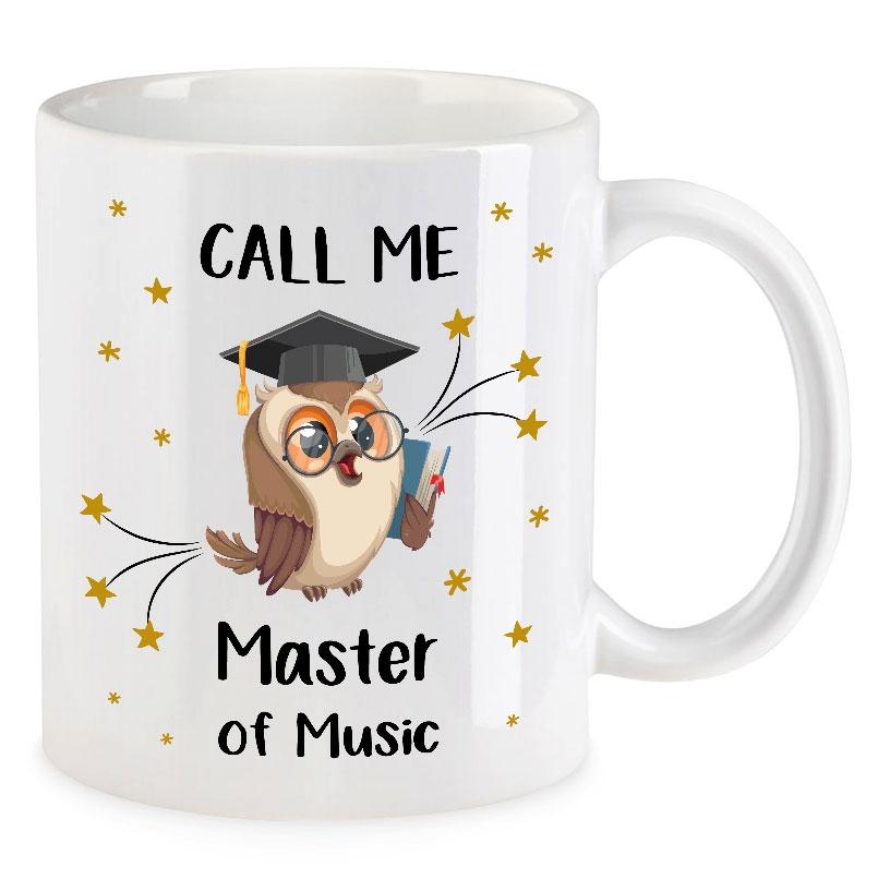 LOVEGOALS Kaffeetasse Call me Master of | Geschenk zum Masterabschluss