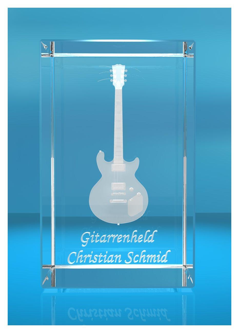 3D Glasquader | Gitarre No. 4 mit Wunschnamen | Geschenk für Gitarrist | Musiker | Bandmitglied | E-Gitarre 3D Glasquader | Gitarre No. 4 mit Wunschnamen | Geschenk für Gitarrist | Musiker | Bandmitglied | E-Gitarre