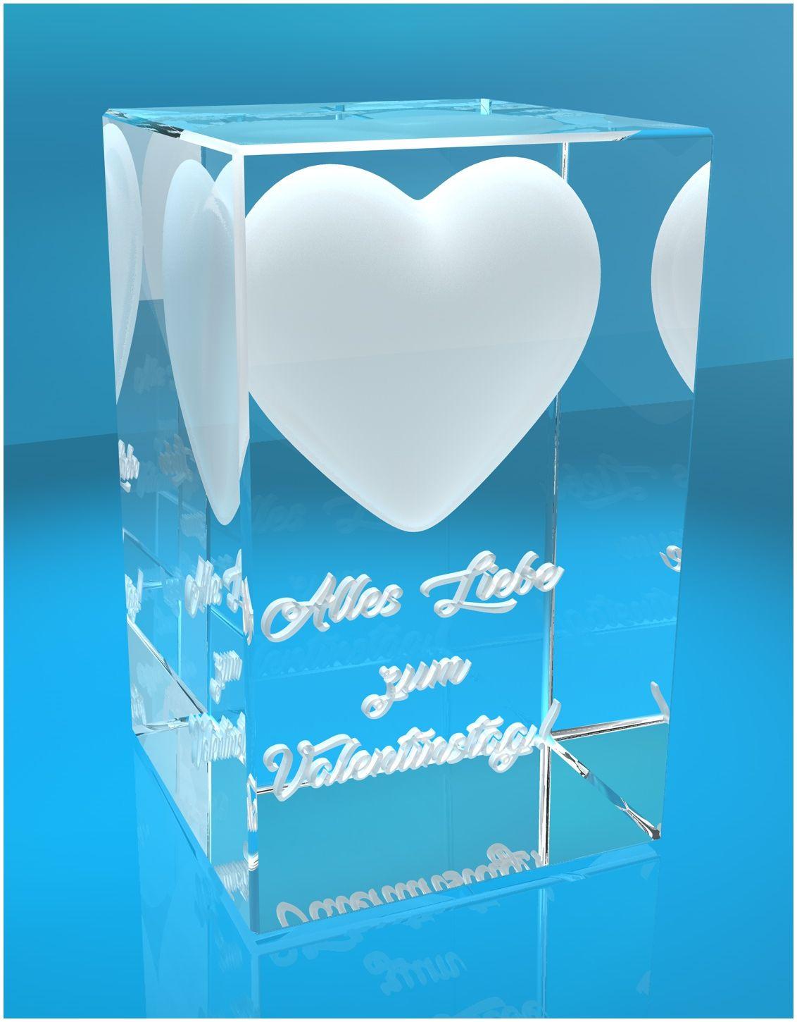 3D Glasquader I Herz I Alles Liebe zum Valentinstag!