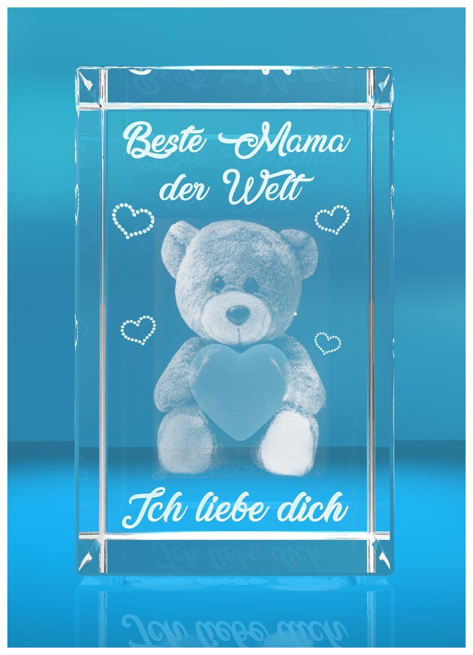 3D Glas Kristall I Beste Mama der Welt I Teddy I Ich liebe dich I Geschenk zum Muttertag Geburtstag Weihnachten I Muttertagsgeschenk I Beste Mutter Mutti I Best Mom I Geschenk für Mama Mütter I Mami I Schwiegermama I Danke 3D Glas Kristall I Beste Mama der Welt I Teddy I Ich liebe dich I Geschenk zum Muttertag Geburtstag Weihnachten I Muttertagsgeschenk I Beste Mutter Mutti I Best Mom I Geschenk für Mama Mütter I Mami I Schwiegermama I Danke