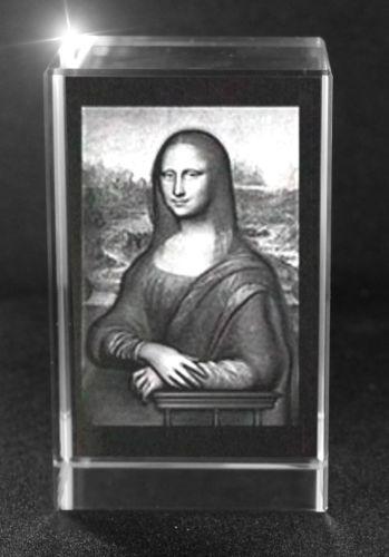 3D Glasquader Motiv: Leonardo Da Vinci - Mona Lisa 3D Glasquader Motiv: Leonardo Da Vinci - Mona Lisa