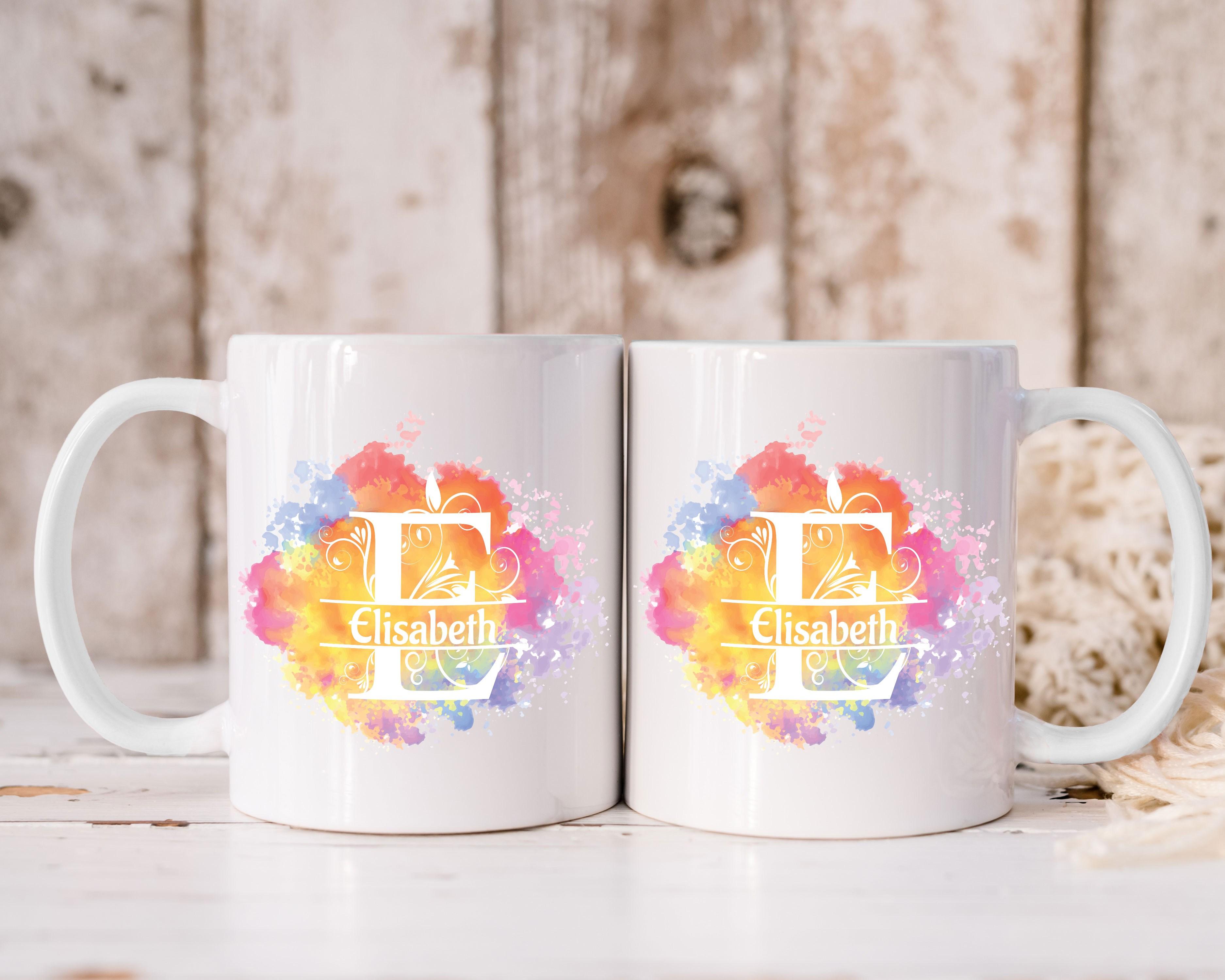 Kaffeetasse Monogramm personalisiert incl. Deinem Wunschnamen