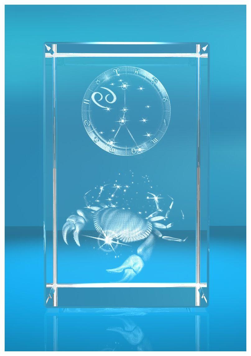3D Glasquader I Sternzeichen PRO I Motiv: Krebs 3D Glasquader I Sternzeichen PRO I Motiv: Krebs