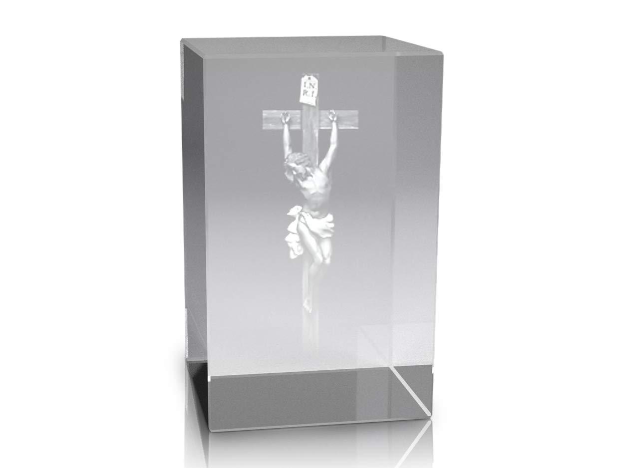 VIP-LASER 3D Glaskristall XL Jesus am Kreuz I.N.R.I in High Quality VIP-LASER 3D Glaskristall XL Jesus am Kreuz I.N.R.I in High Quality