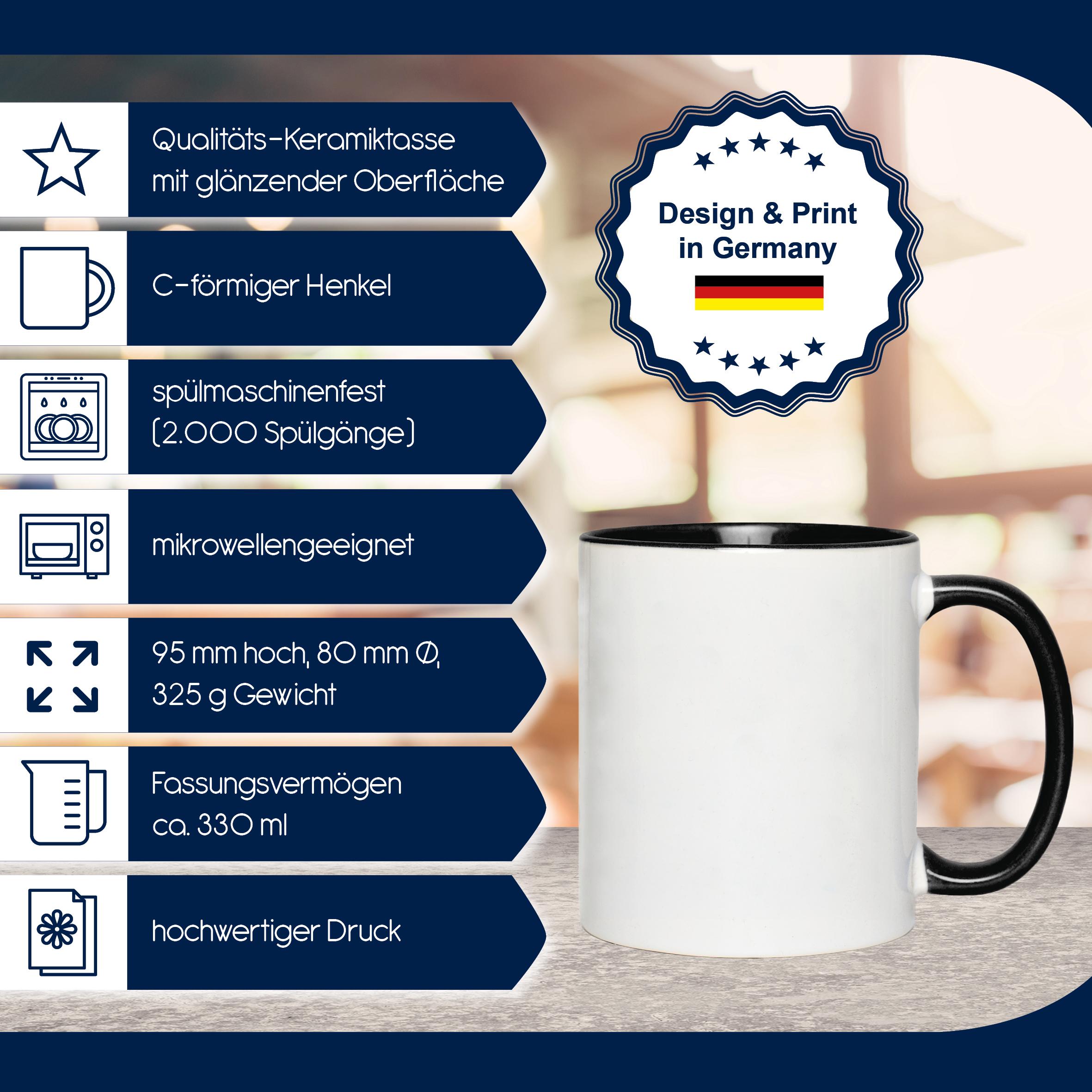 Kaffeetasse Monogramm personalisiert incl. Deinem Wunschnamen