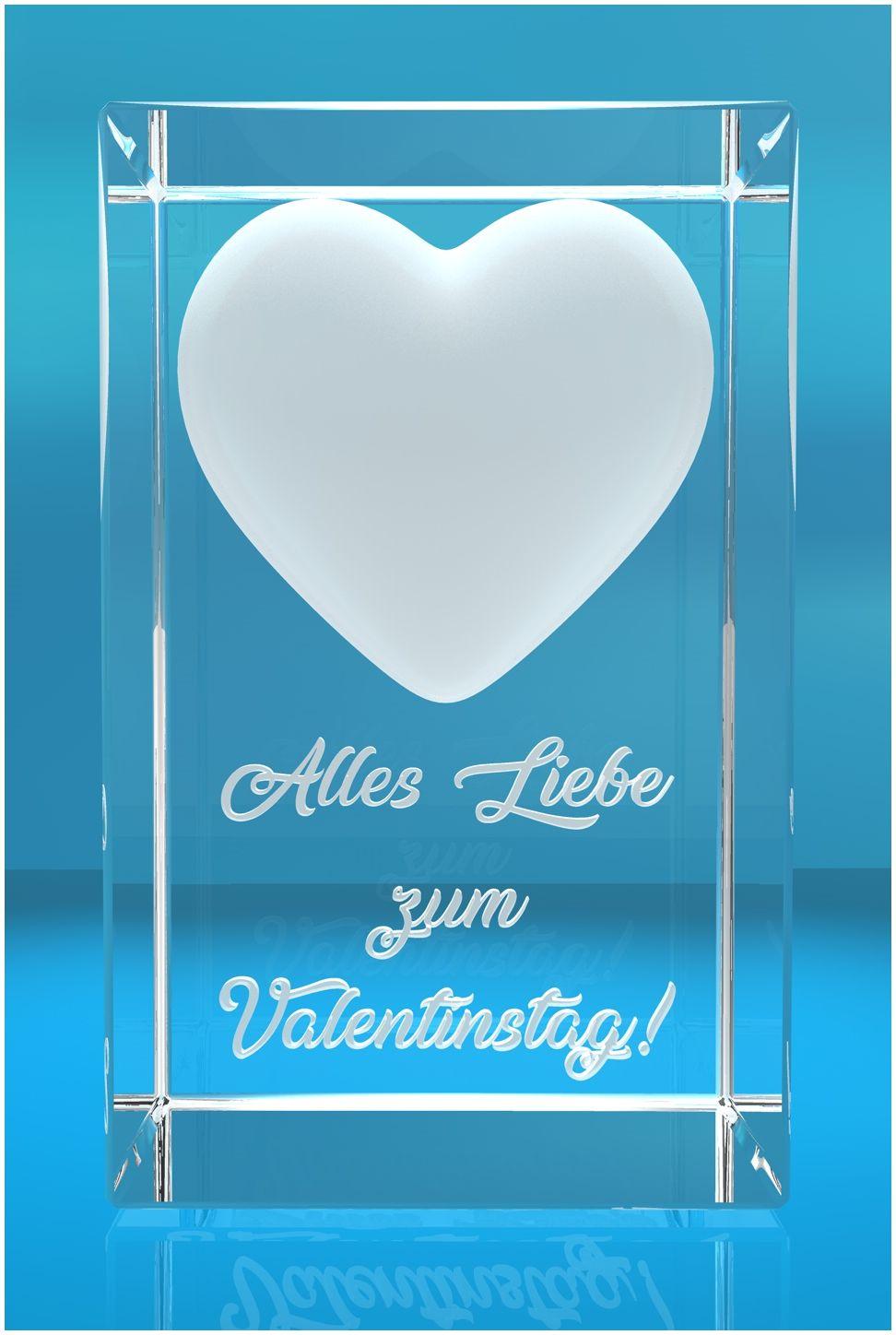 3D Glasquader I Herz I Alles Liebe zum Valentinstag!