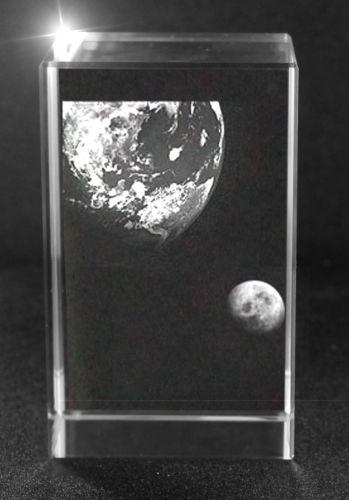 3D Quader XL Motiv: Erde und Mond 3D Quader XL Motiv: Erde und Mond