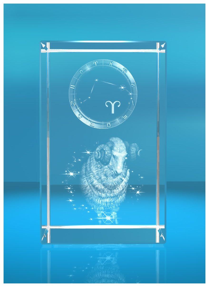 3D Glasquader I Sternzeichen PRO I Motiv: Widder 3D Glasquader I Sternzeichen PRO I Motiv: Widder