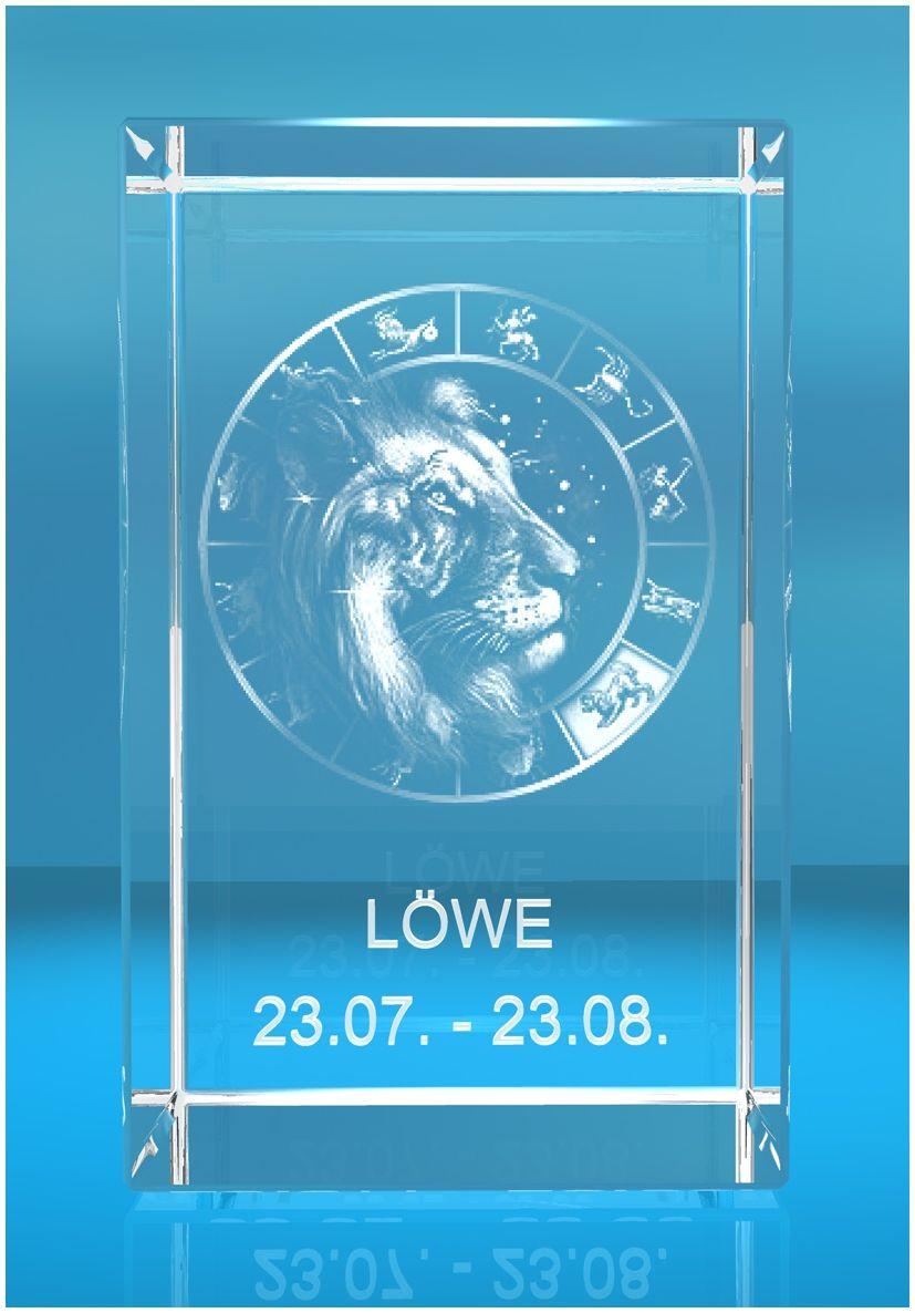 3D Glasquader Motiv: Sternzeichen Löwe 3D Glasquader Motiv: Sternzeichen Löwe