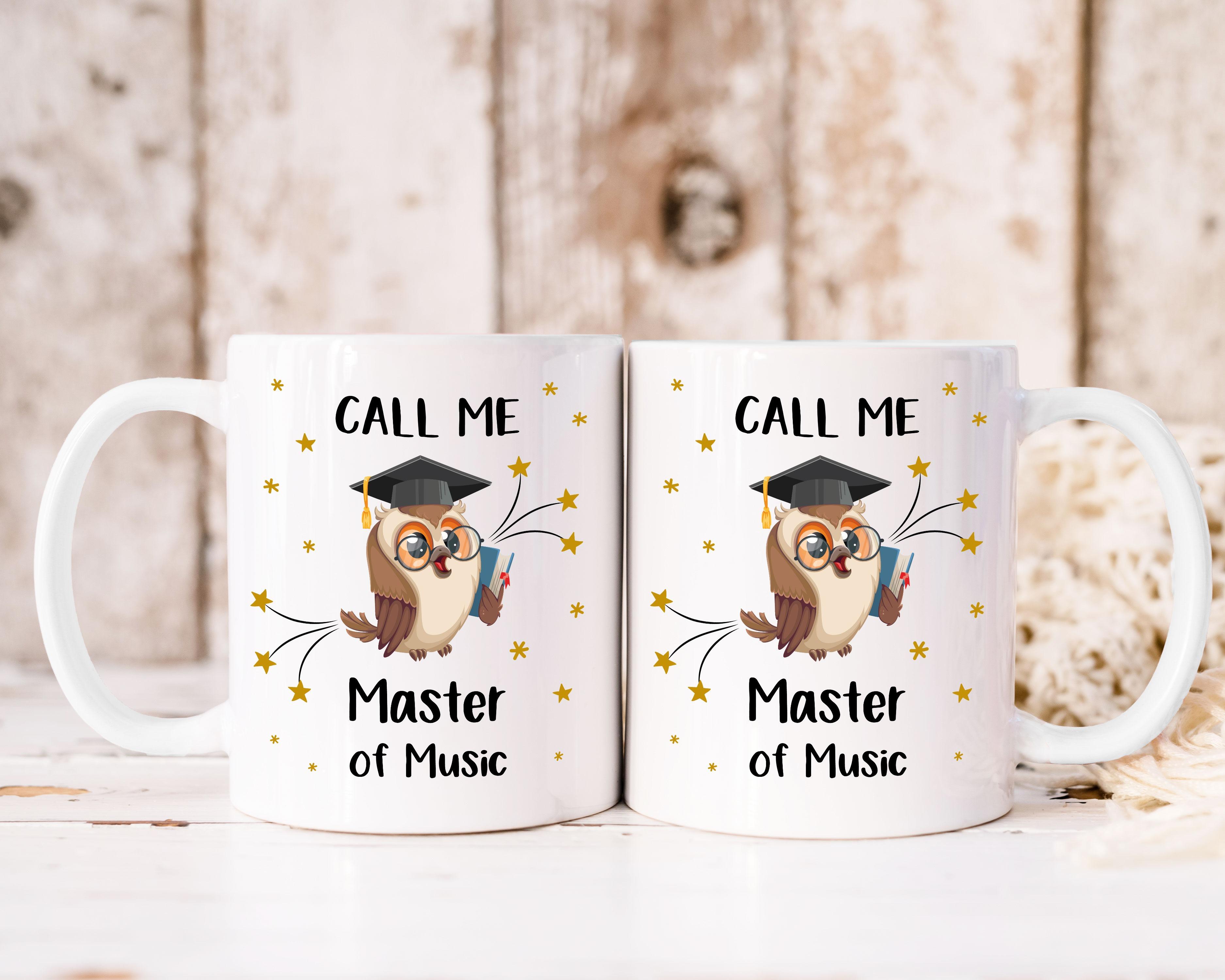 LOVEGOALS Kaffeetasse Call me Master of | Geschenk zum Masterabschluss