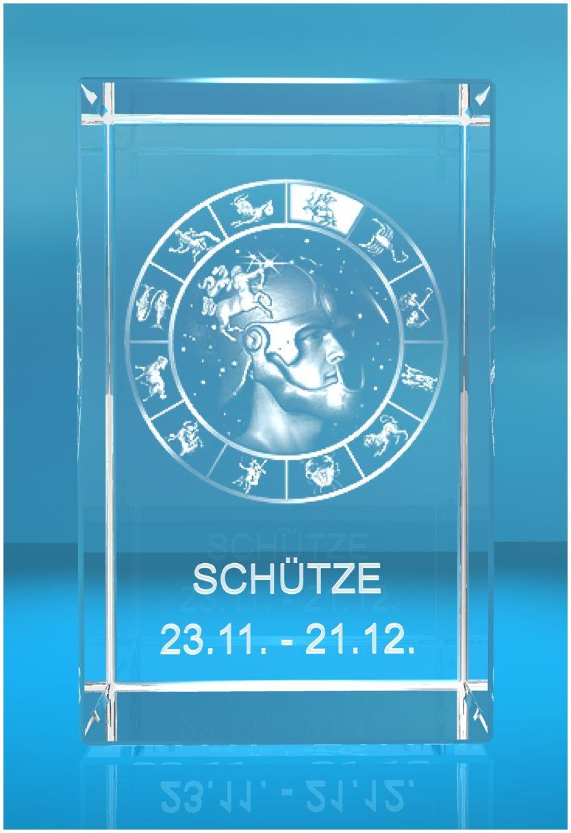 3D Glasquader Motiv: Sternzeichen Schütze 3D Glasquader Motiv: Sternzeichen Schütze