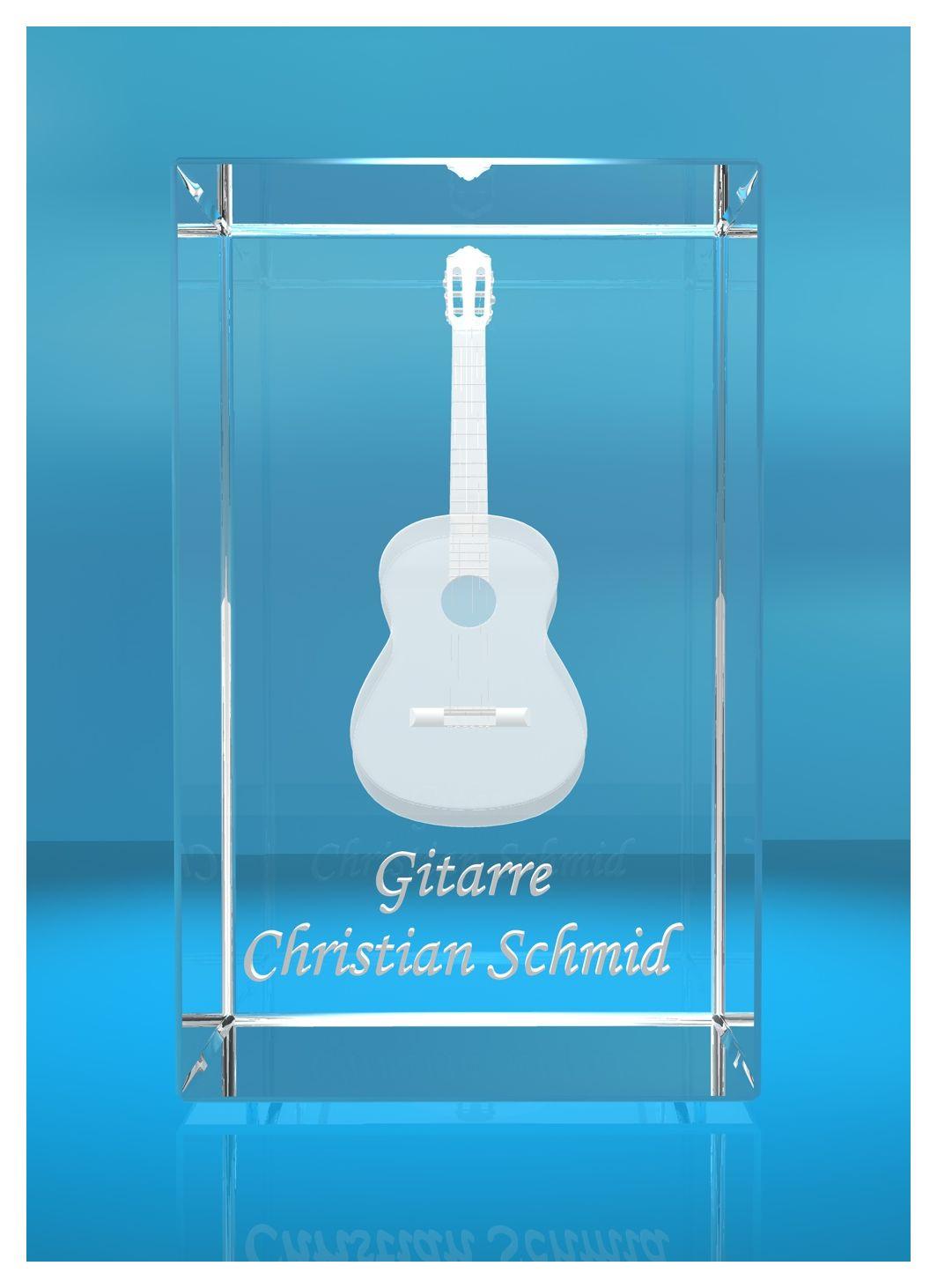 3D Glasquader | Gitarre No. 5 mit Wunschnamen | Geschenk für Gitarrist | Musiker | Bandmitglied | Akustikitarre | Konzertgitarre 3D Glasquader | Gitarre No. 5 mit Wunschnamen | Geschenk für Gitarrist | Musiker | Bandmitglied | Akustikitarre | Konzertgitarre