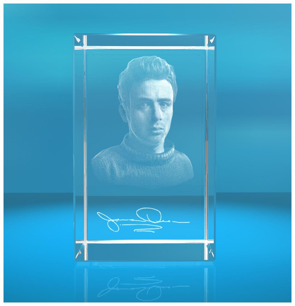 3D Glasquader I 3D Autogramm I James Dean 3D Glasquader I 3D Autogramm I James Dean