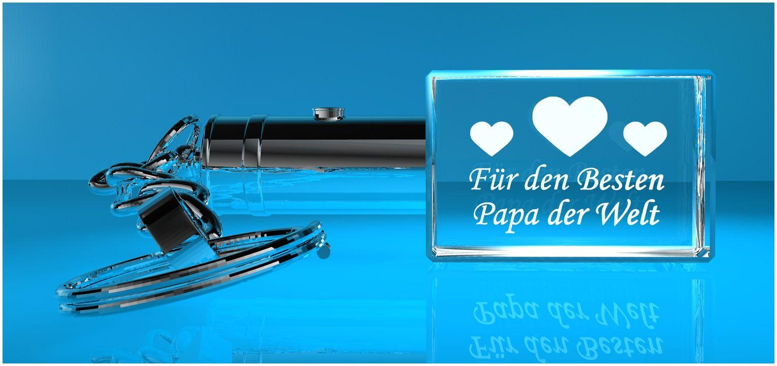 3D Schlüsselanhänger   Bester Papa der Welt   M0011