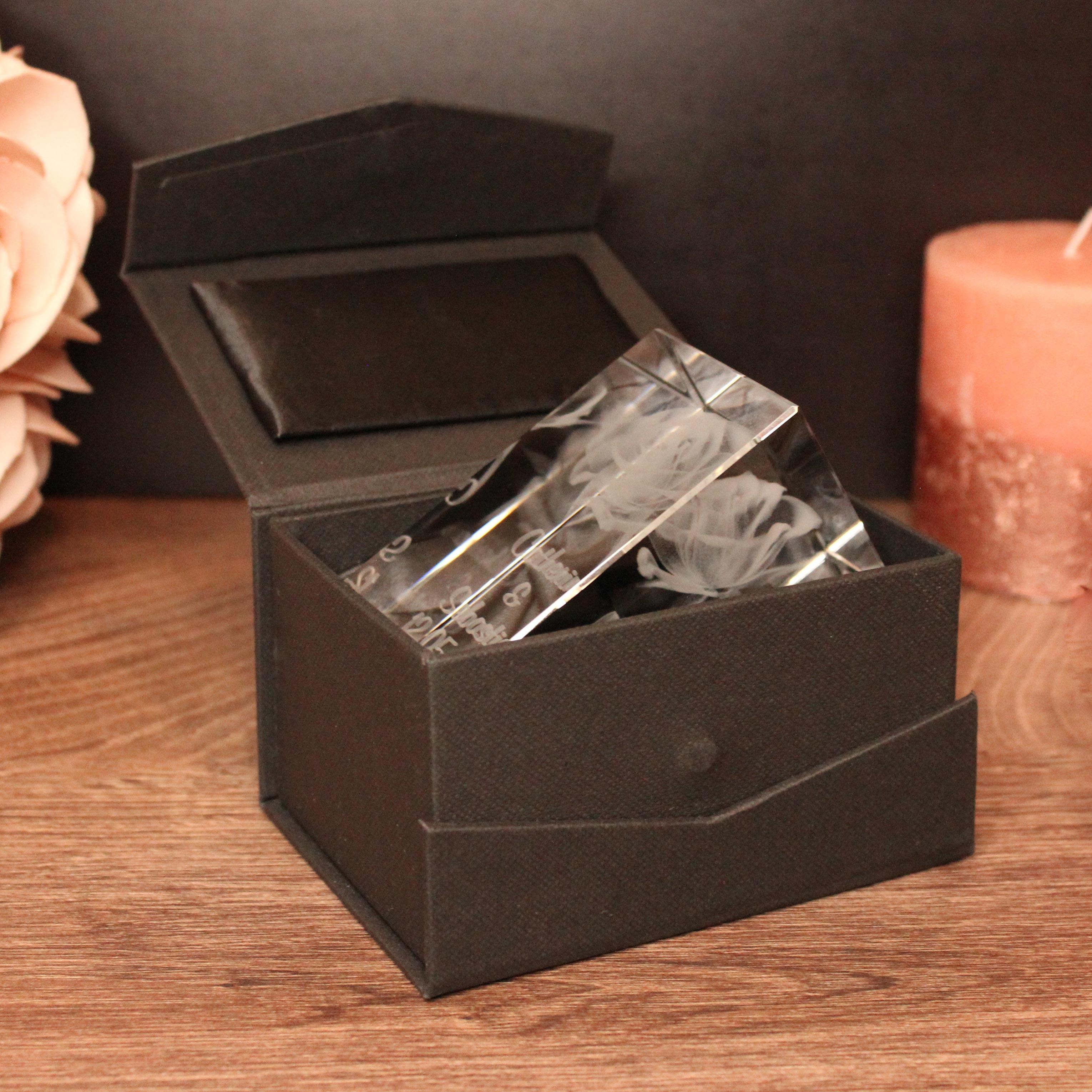 LoveGoals 3D Glaskristall Rose