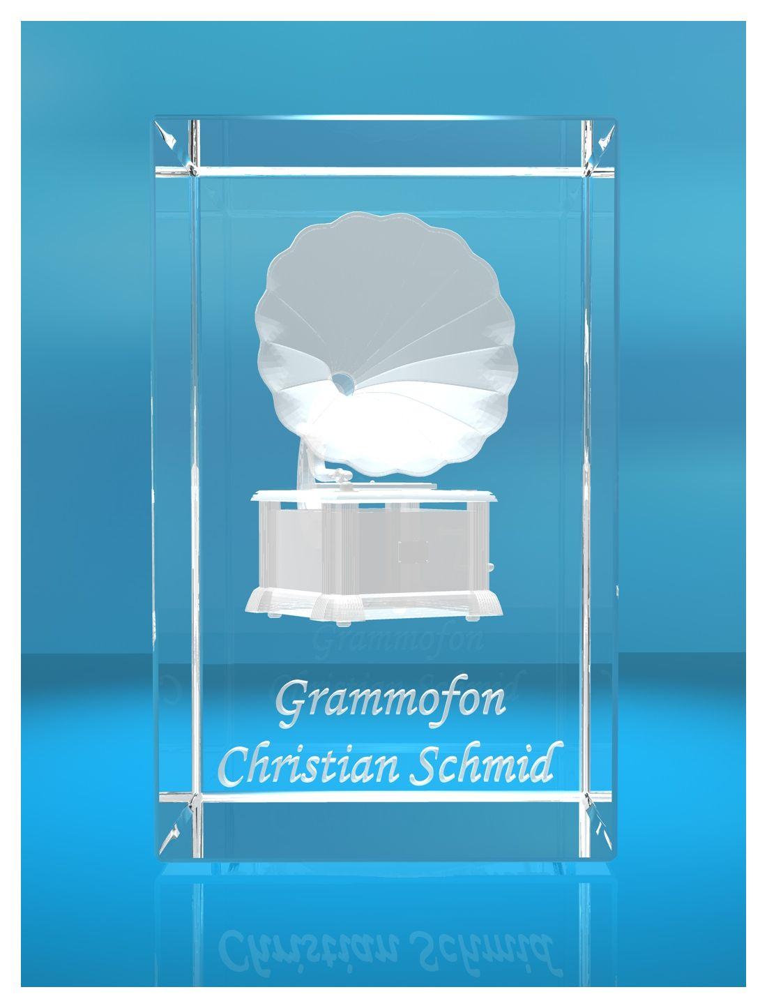 3D Glasquader |Grammofon mit Wunschnamen |Grammophon| Geschenk für Musiker 3D Glasquader |Grammofon mit Wunschnamen |Grammophon| Geschenk für Musiker
