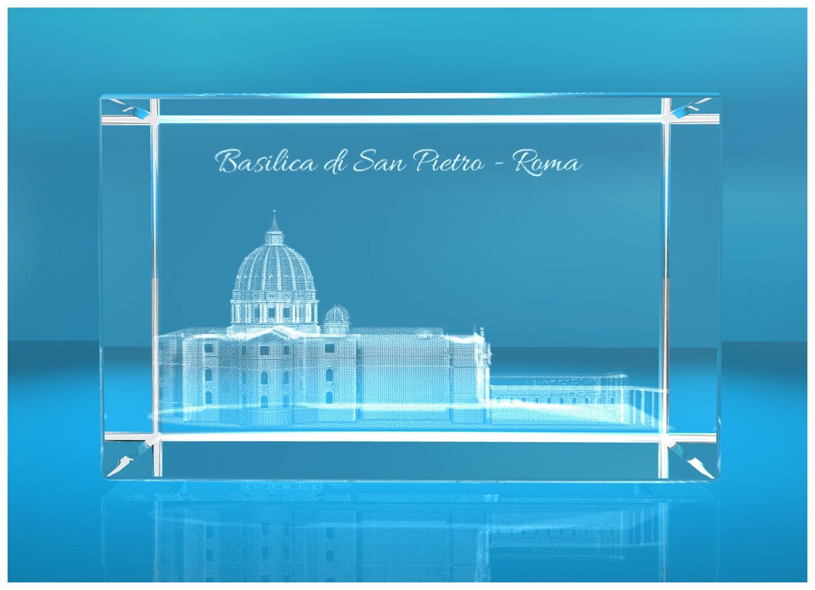 3D Glasquader Motiv: Basilica di San Pietro Roma / Petersdom Rom 3D Glasquader Motiv: Basilica di San Pietro Roma / Petersdom Rom
