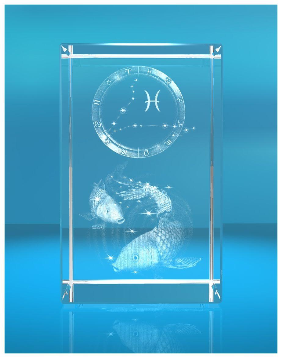 3D Glasquader I Sternzeichen PRO I Motiv: Fische 3D Glasquader I Sternzeichen PRO I Motiv: Fische