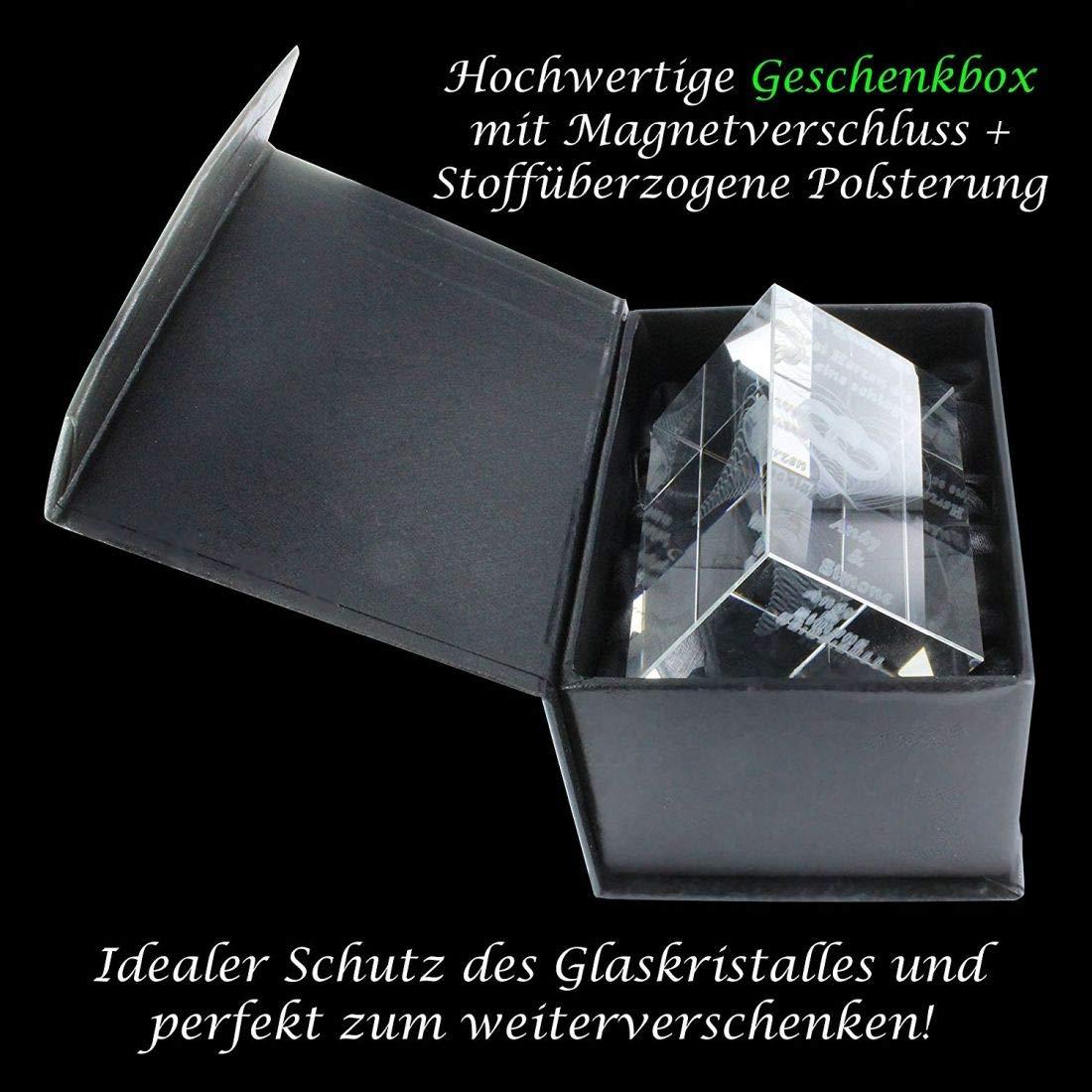 3D Glasquader I Sternzeichen PRO I Motiv: Zwillinge