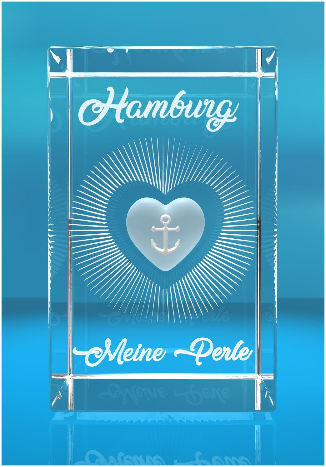 3D Glasquader I Hamburg I Herz I Hamburg meine Perle 3D Glasquader I Hamburg I Herz I Hamburg meine Perle