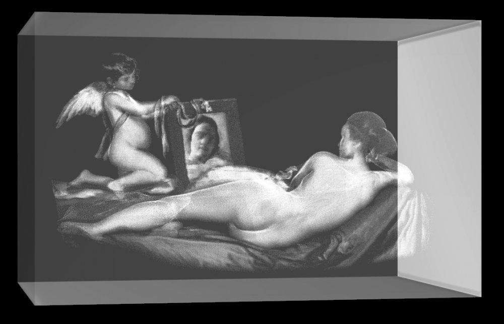 3D Glasquader Venus vor dem Spiegel Diego Velázquez 3D Glasquader Venus vor dem Spiegel Diego Velázquez