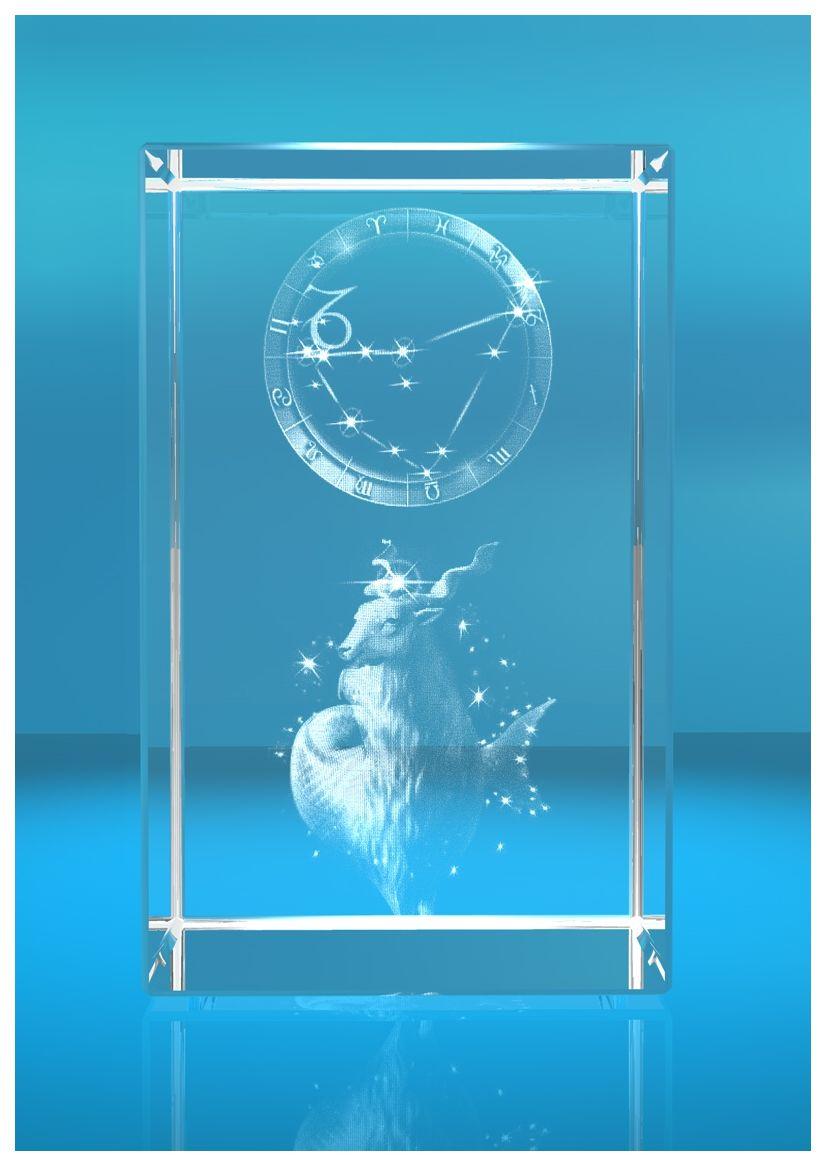 3D Glasquader I Sternzeichen PRO I Motiv: Steinbock 3D Glasquader I Sternzeichen PRO I Motiv: Steinbock