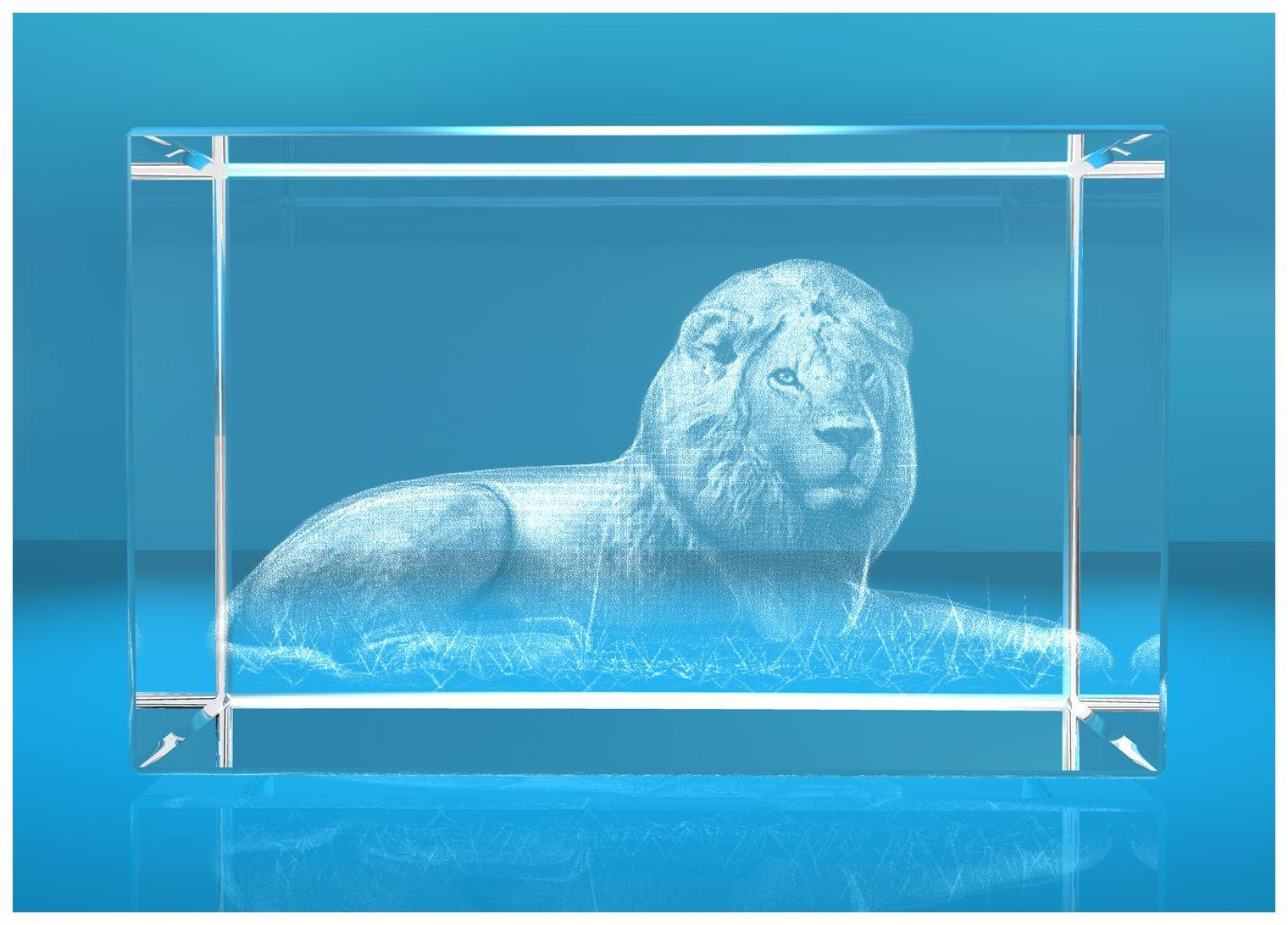 3D Glasquader Motiv: Löwe 3D Glasquader Motiv: Löwe