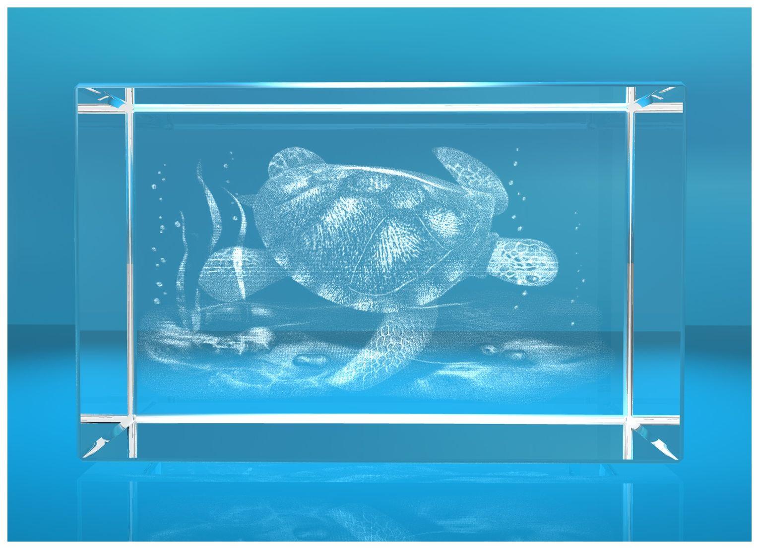 3D Glasquader Motiv: Schildkröte 3D Glasquader Motiv: Schildkröte