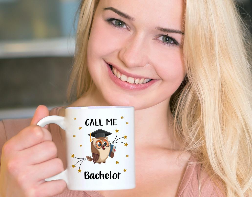 LOVEGOALS Kaffeetasse Call me Bachelor of | Geschenk zum Bachelorabschluss